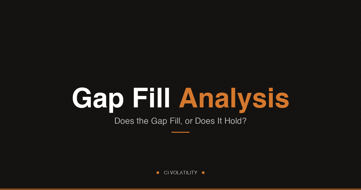 Gap Fill Analysis