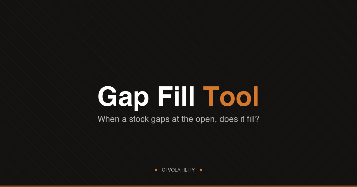 Gap Fill Tool