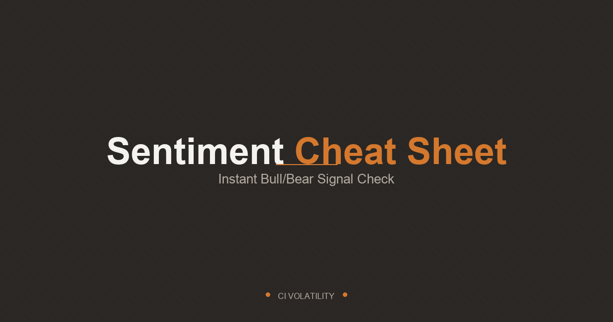 Sentiment Cheat Sheet